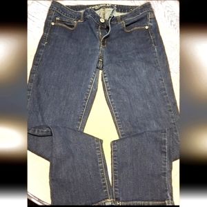 AE skinny jeans short size 14